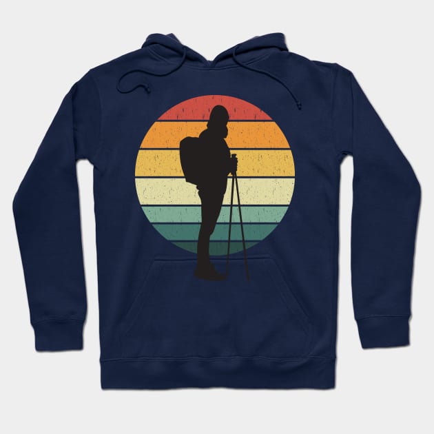 hiking vintage Hoodie by Tesszero